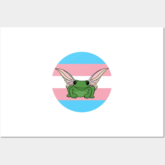 Pride frog trans Wall Art by Marianaechev